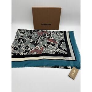 Burberry Multi-Color Print Scarf Size 195cm x 135cm – NWT